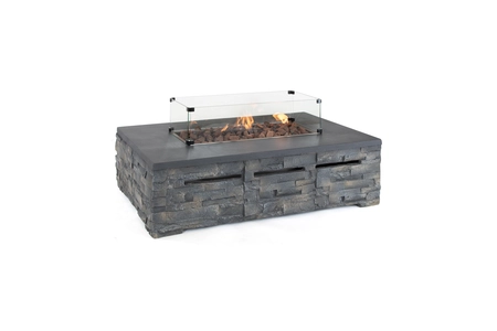 Kettler Kalos Stone Fire Pit Coffee Table 132 x 85cm - image 1