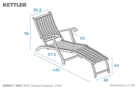 Kettler RHS Chelsea Steamer Chair - image 3