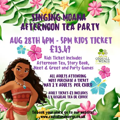 Singing  Princess Moana Afternoon Tea Party