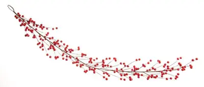 130cm Bright Red Berry Garland