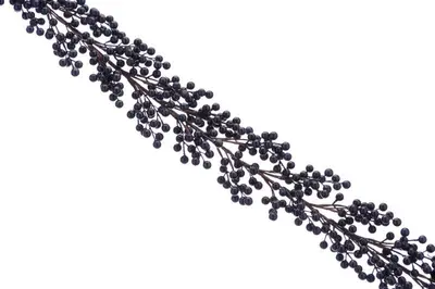 130cm Navy Berry Cluster Garland