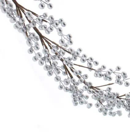 130cm Silver Cluster Berry Garland
