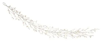 130cm White Berry Garland