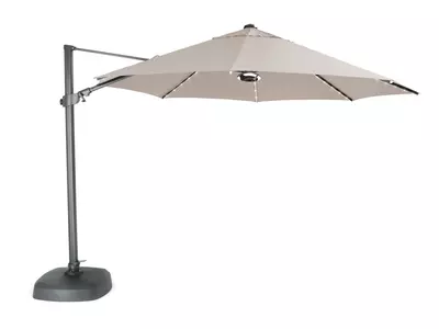 3.5m Free Arm - with LED LIghting & Speaker Grey frame / Stone Canopy - image 1