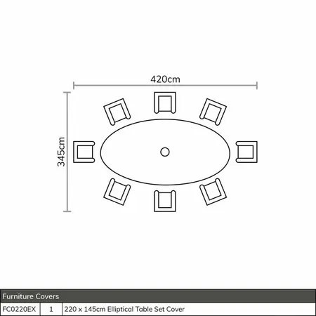 Bramblecrest Chedworth 220 x 145cm Elliptical Table, 60cm L/S, 2 Recliners, 6 Armchairs & Parasol - - image 4
