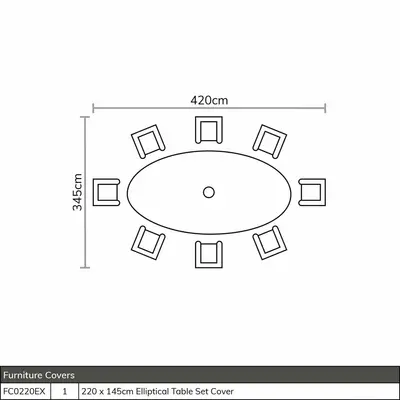 Bramblecrest Chedworth 220 x 145cm Elliptical Table, 60cm L/S, 2 Recliners, 6 Armchairs & Parasol - - image 4