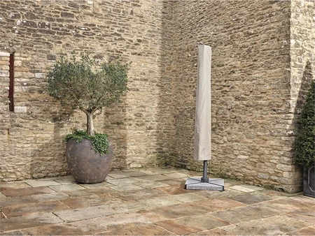 Bramblecrest Truro 3.0m Square Side Post Parasol with Cover - Sand - image 5