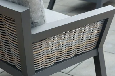 Bramblecrest Tuscan 2 Seat Sofa with 2 Sofa Chairs & Coffee Table with Ceramic Top - image 2