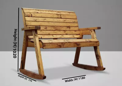 Charles Taylor Two Seater Rocker Bench - image 2