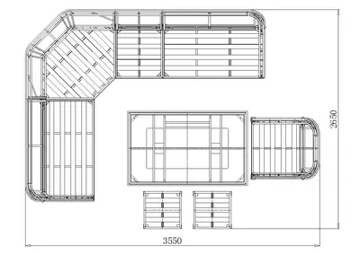 Chillington Cosy Corner Lounge Set plus Armchair (Anthracite) - image 6