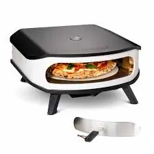 Cozze® 17" electric pizza oven with pizza stone and front do