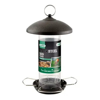 Gardman Black Steel Large Seed Feeder - image 1