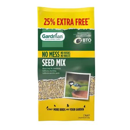 Gardman No Mess Seed Mix 2kg + 25% XF - image 1