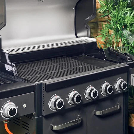 Grillstream Legacy 5 Burner Hybrid with Side Burner - Matt Black - image 2