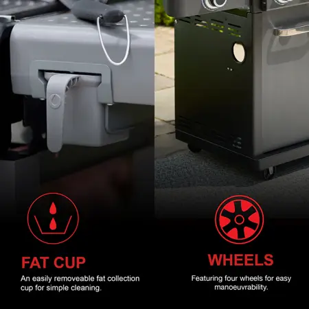 Grillstream Legacy 5 Burner Hybrid with Side Burner - Matt Black - image 4