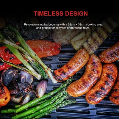 Grillstream Stealth 4 Burner with Side Burner - Matt Black - image 3