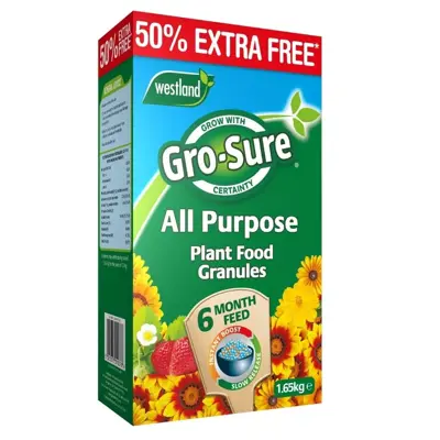 Gro-Sure 6 Month Slow Release Plant Food 1.1kg + 50% Extra Free - image 1