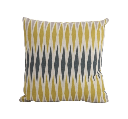Harlequin Yellow Square Scatter Cushion
