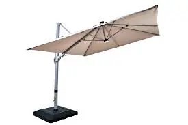 Hartman Aegean Folie 2.5m Square Cantilever Parasol - Dove - image 1