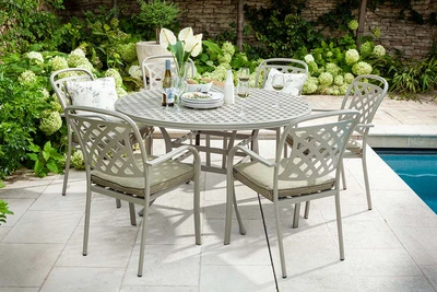 Hartman Berkeley 6 Seat Round Dining Set Maize - image 1