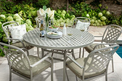 Hartman Berkeley 6 Seat Round Dining Set Maize - image 3