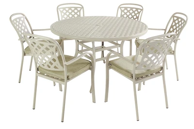 Hartman Berkeley 6 Seat Round Dining Set Maize - image 5