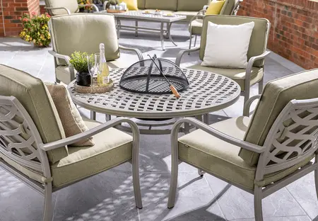 Hartman Buxton Round Cosy Fire Pit Lounge Set Maize - image 2