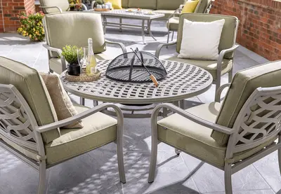 Hartman Buxton Round Cosy Fire Pit Lounge Set Maize - image 2
