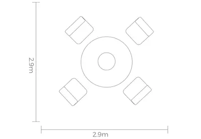 Hartman Buxton Round Cosy Fire Pit Lounge Set Maize - image 6