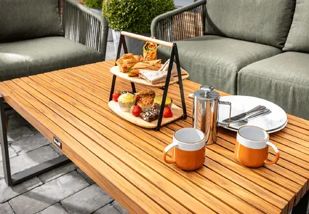 Hartman Eden 2 Seat Lounge Set - Moss-uniper Rope-Acacia Wood - image 5