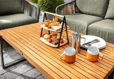 Hartman Eden 2 Seat Lounge Set - Moss-uniper Rope-Acacia Wood - image 5