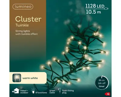 Kaemingk Lumineo Cluster LED 1128 - Warm White, Green Wire - image 6