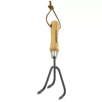 Kent & Stowe Carbon Ssteel Hand 3 Prong Cultivator FSC - image 1