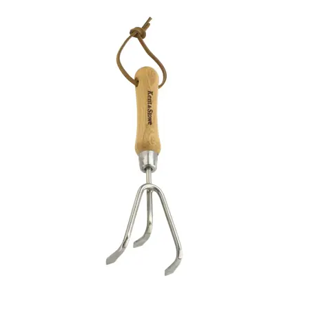 Kent & Stowe Stainless Steel Hand 3 Prong Cultivator FSC - image 1