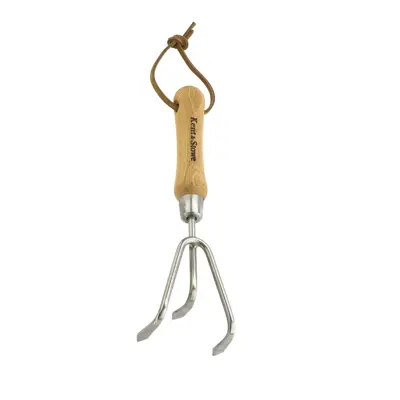 Kent & Stowe Stainless Steel Hand 3 Prong Cultivator FSC - image 1