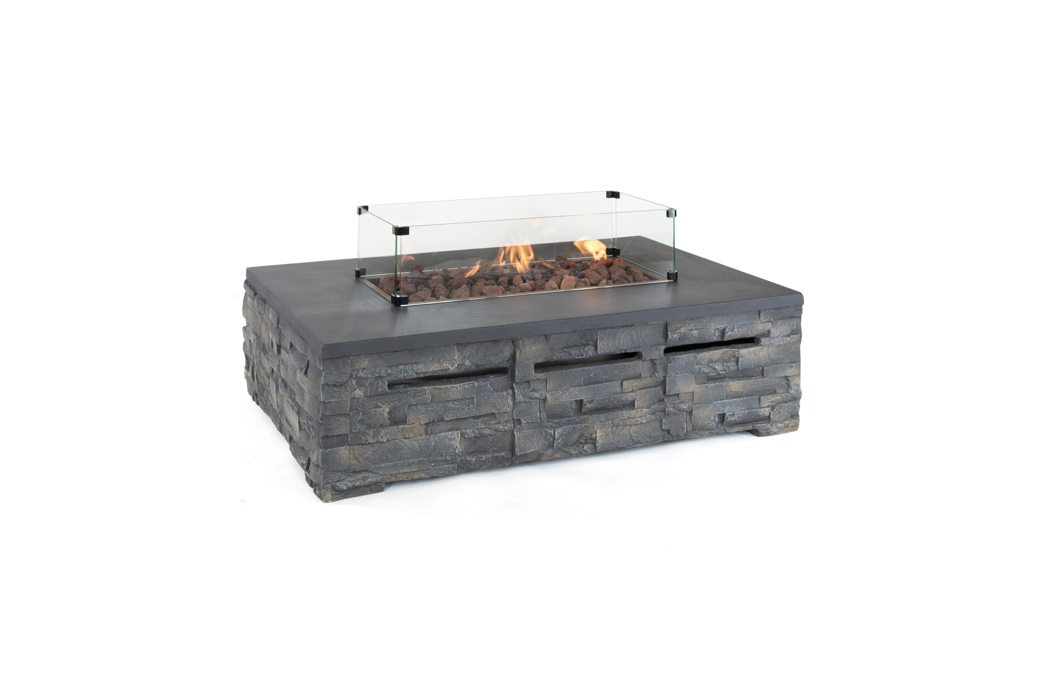 Kettler Kalos Stone Fire Pit Coffee Table 132 x 85cm Codsall & Wergs