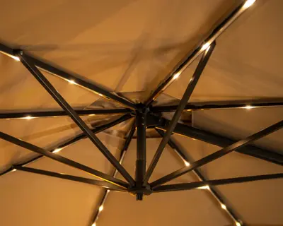 Kettler Orion 3m Cantilever Parasol Grey/Slate - image 4