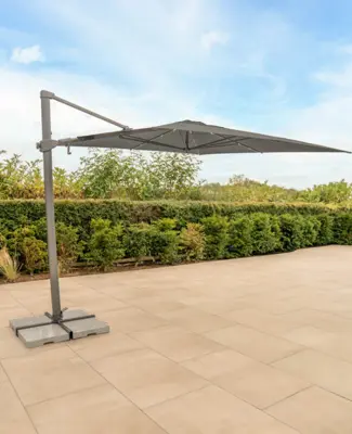 Kettler Orion 3x3 Cantilever Parasol Grey/Taupe - image 1