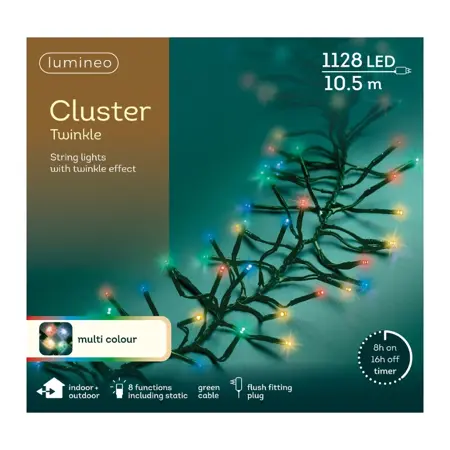 Lumineo Cluster LED 1128 - Multi, Green Wire - image 1