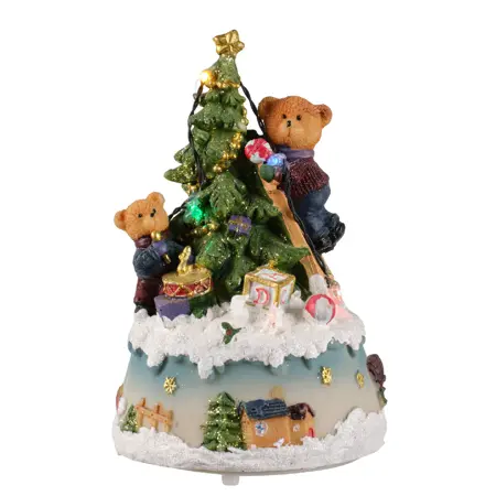 Lumineo Village Christmas Figures 4 Ass - Multi LED - image 2