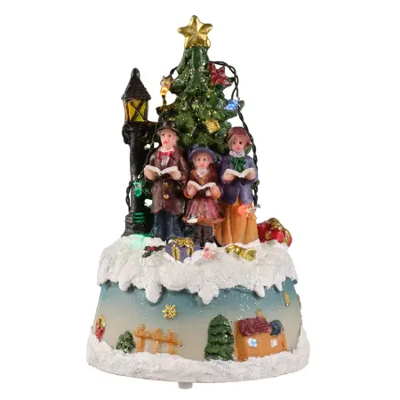Lumineo Village Christmas Figures 4 Ass - Multi LED - image 3