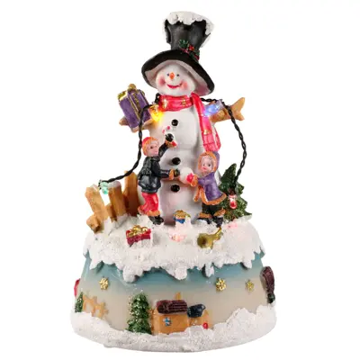 Lumineo Village Christmas Figures 4 Ass - Multi LED - image 4