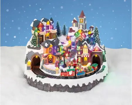 Lumineo Village Christmas Fun Scene - Multi LED