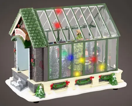 Lumineo Village Christmas Greenhouse - Multi LED