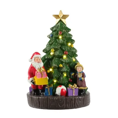 Lumineo Village Christmas Tree 2 Ass - Multi LED - image 2