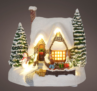 Lumineo Village Festive House - Multi LED