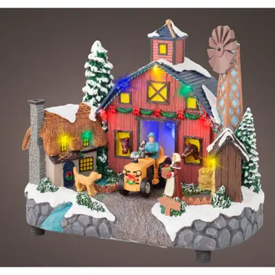 Lumineo Village Market Stalls Scene - Multi LED