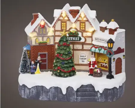 Lumineo Village Market Stalls Scene - Multi LED