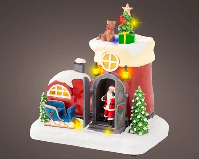 Lumineo Village Santas Boot Scene - Multi LED - image 2