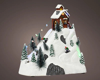 Lumineo Village Ski Slope Scene - Multi LED - image 2